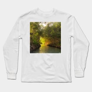 la perguera puerto rico mangrove wetland landscape photograph ecopop art Long Sleeve T-Shirt